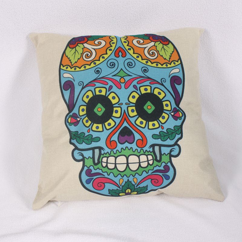 Digital printing factory direct sales of cotton and linen skull pillowcases, creative car pillows, custom seat cushions Application Scenario