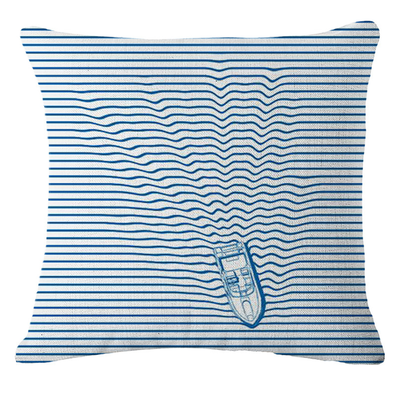 New black and white striped throw pillows, car office seat cushions and backrests are available for one-piece delivery Application Scenario
