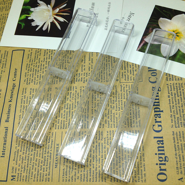 现货塑料水晶笔盒 金属笔通用笔盒 现货供应