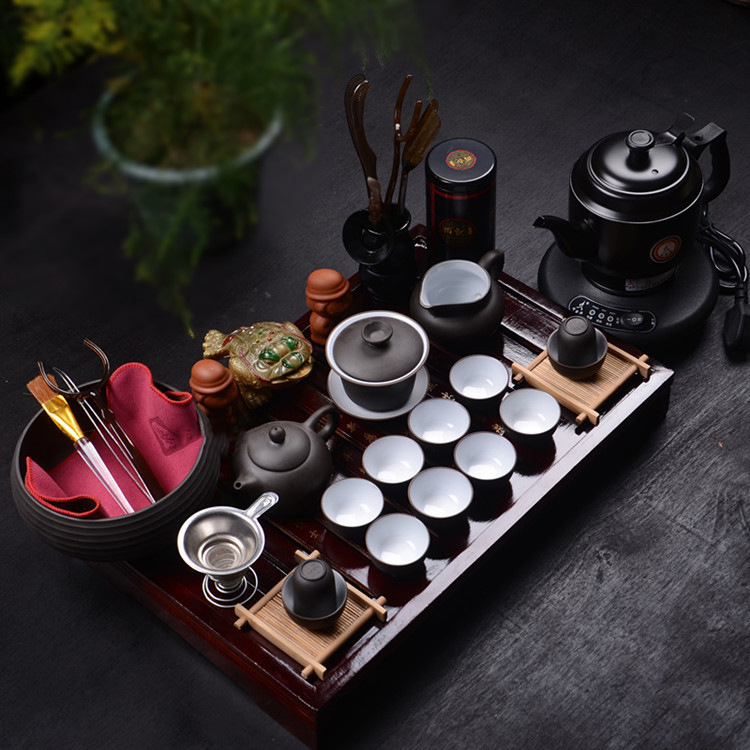 宜兴紫砂茶具整套功夫礼品套装电烧水器茶盘茶具