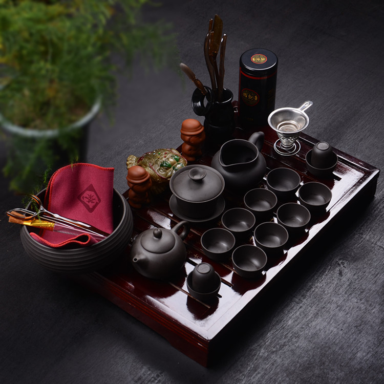 宜兴紫砂壶茶具功夫陶瓷整套套装茶具茶壶礼品套餐批发