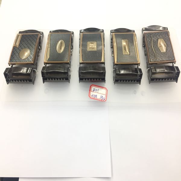 4 cm laser film denim buckle, toothless buckle, pressure plate buckle