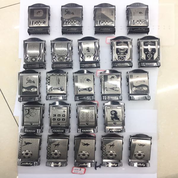 Laser denim buckle, toothless buckle, press plate buckle dodbob