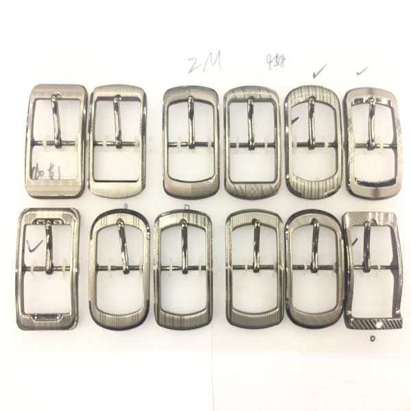 Alloy belt buckle 3.5 cm V-shaped pin frame 40g