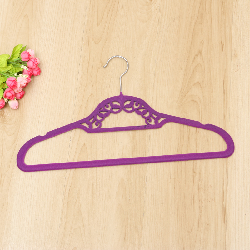 植绒衣架家用加厚防滑无痕魔术衣架衣柜衣挂衣撑架子