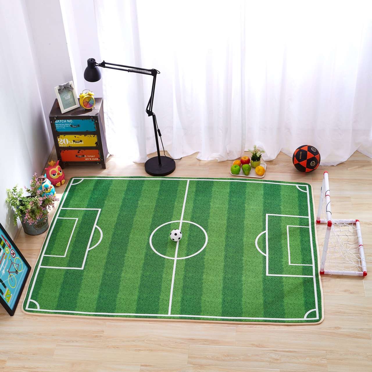 夏季儿童地垫足球世界3D太空网宝宝爬行垫游戏垫详情图2