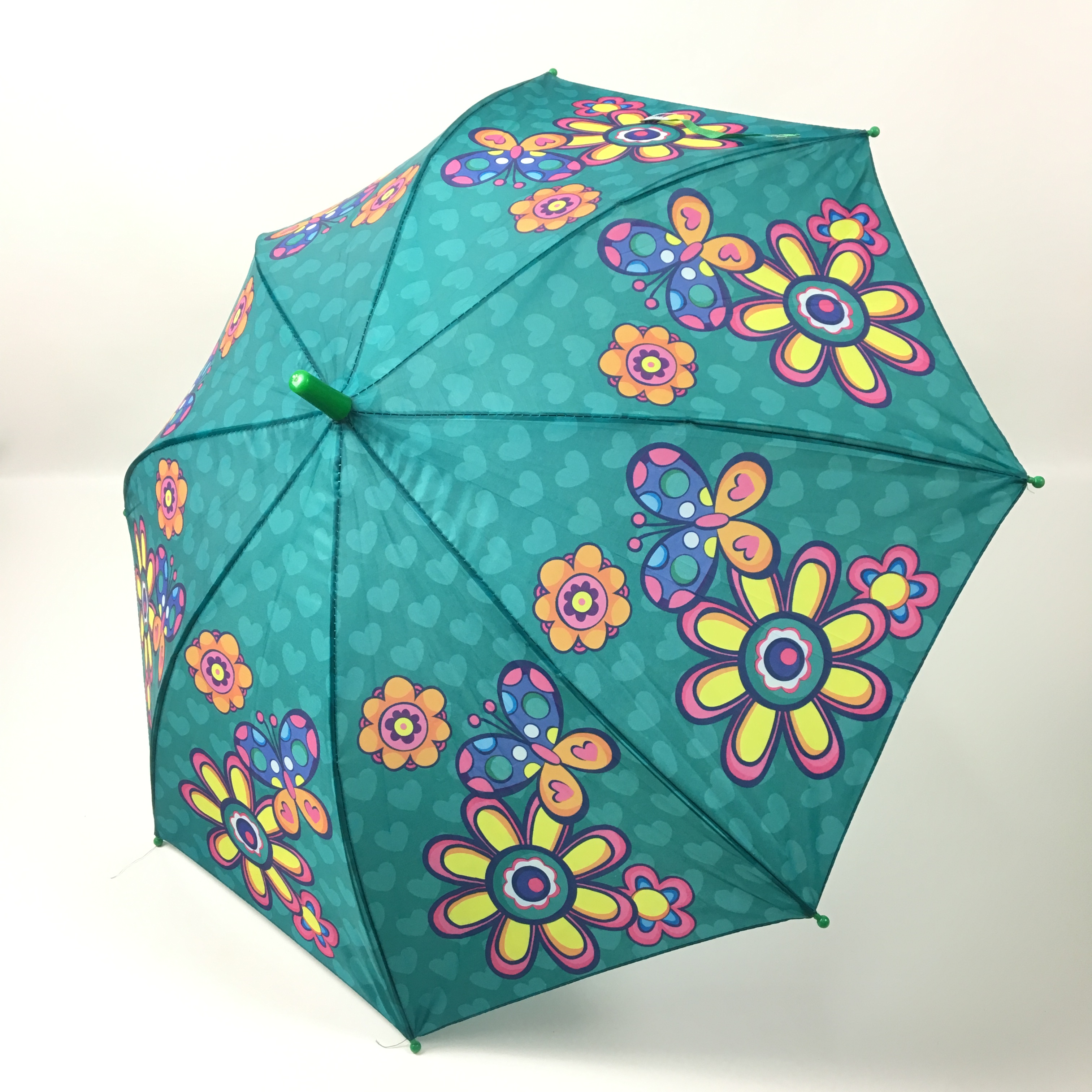 Hot-selling transfer flower children's umbrellas, direct sales from the foreign trade children's umbrella manufacturer