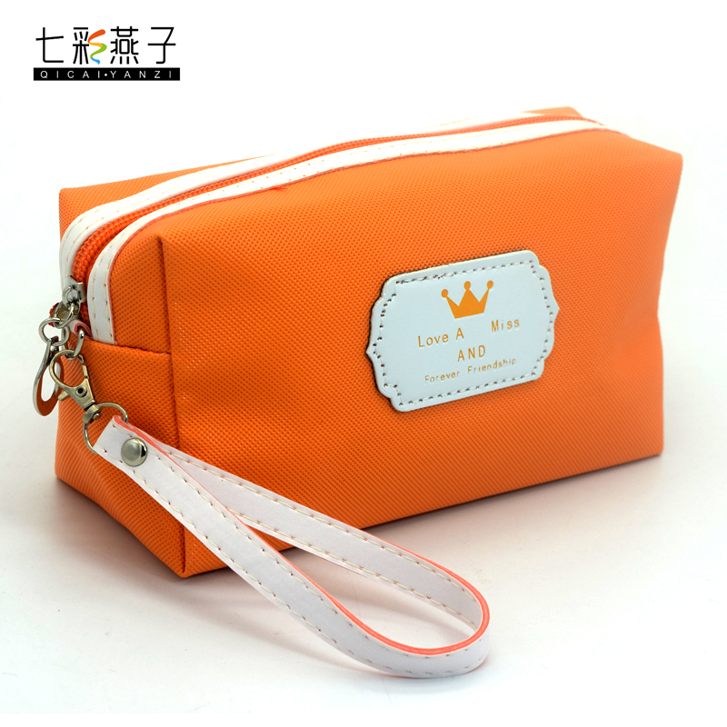 New Solid Color Makeup Bag Makeup Bag Toiletry Bag Hold Bag Prince Bag Cosmetics Promotional Gift Bag