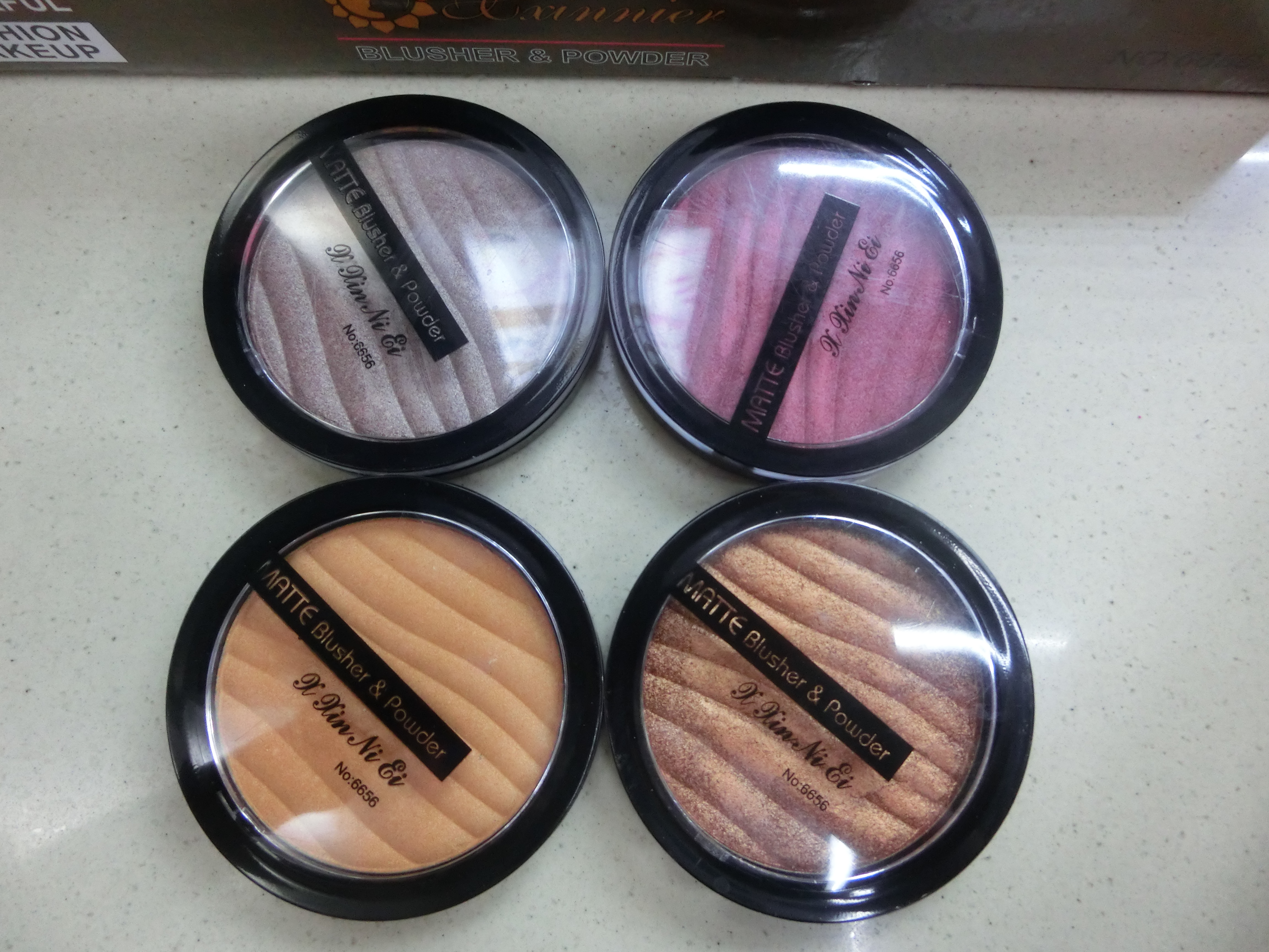 New High Pearl Eye Shadow Wave Lines Multi-Group Color 4 Color Mixed details Picture