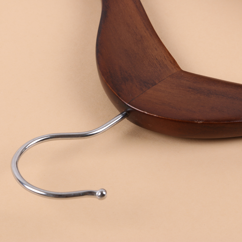 Manufacturers High-Grade Solid Wood Coat Hanger Non-Slip Suit Hanger Clothes Hanging Specification drawing