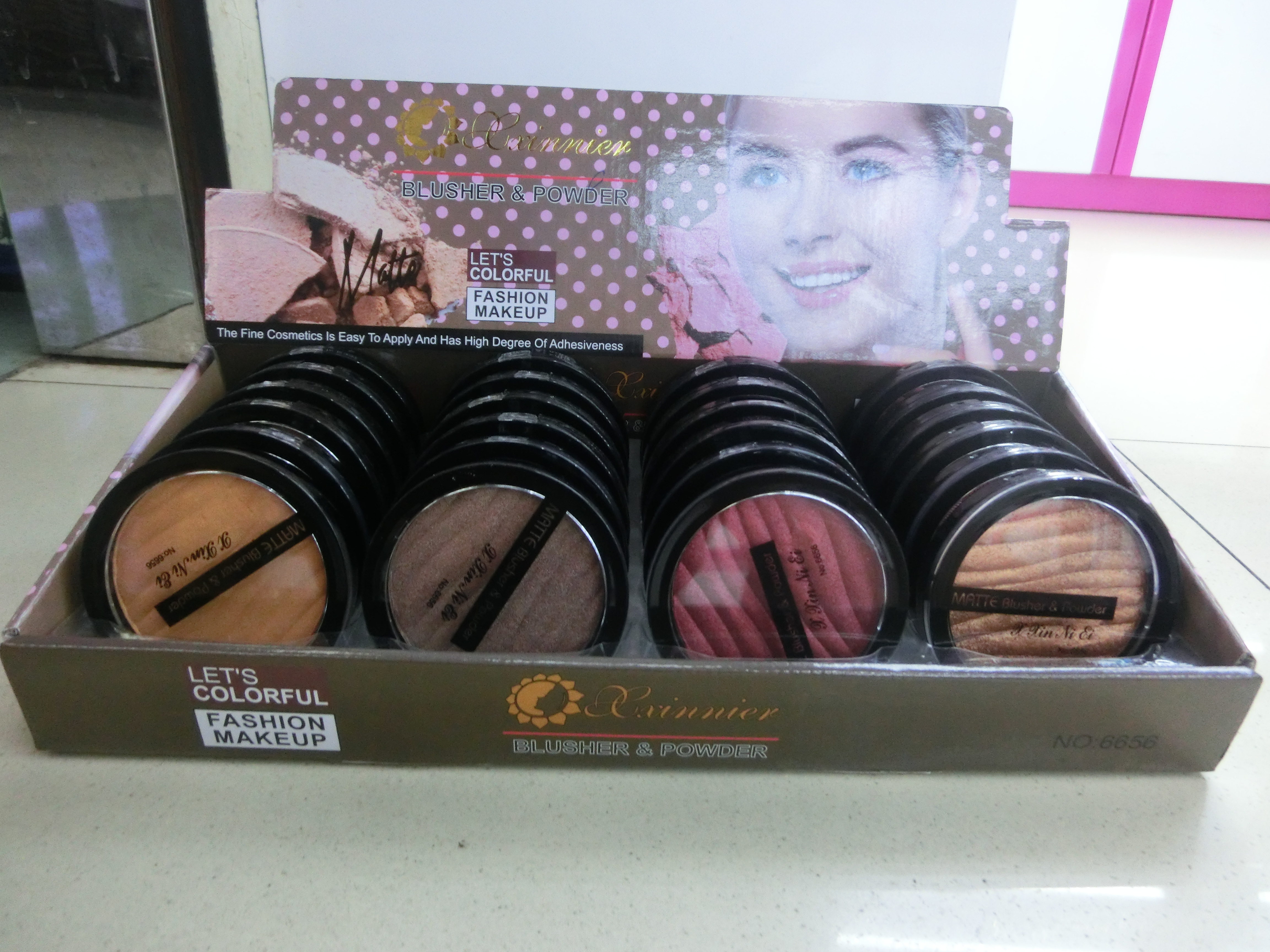 New High Pearl Eye Shadow Wave Lines Multi-Group Color 4 Color Mixed