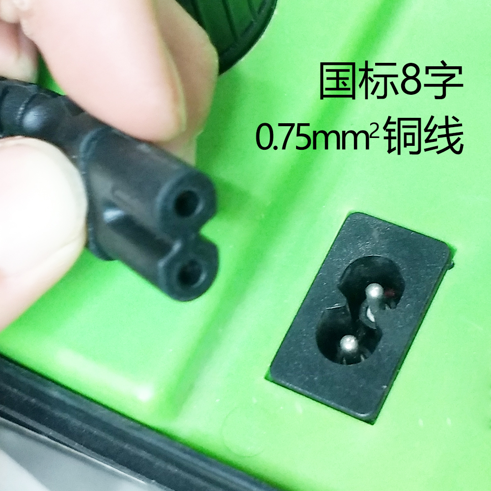 5米车载洗车器机点烟器电源线家用DC12V8字电源线产品图
