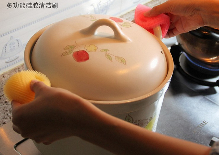 硅胶洗碗刷多功能清洁刷创意生活厨卫用品创意清洁工具家居日用品细节图