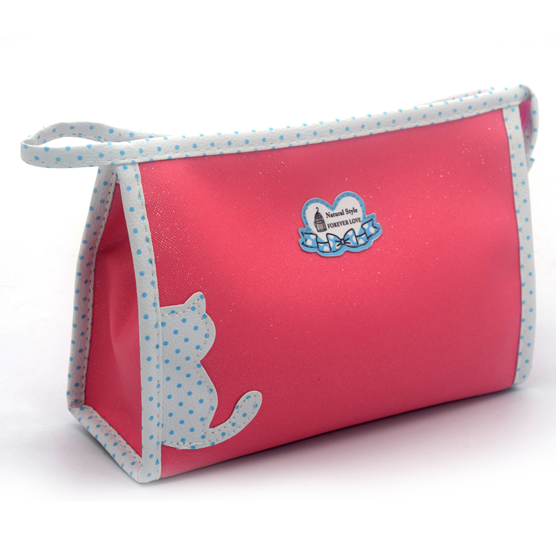 Three-dimensional cat briefcase, waterproof makeup bag, makeup bag, toiletry bag, clutch bag, gift makeup bag details Picture