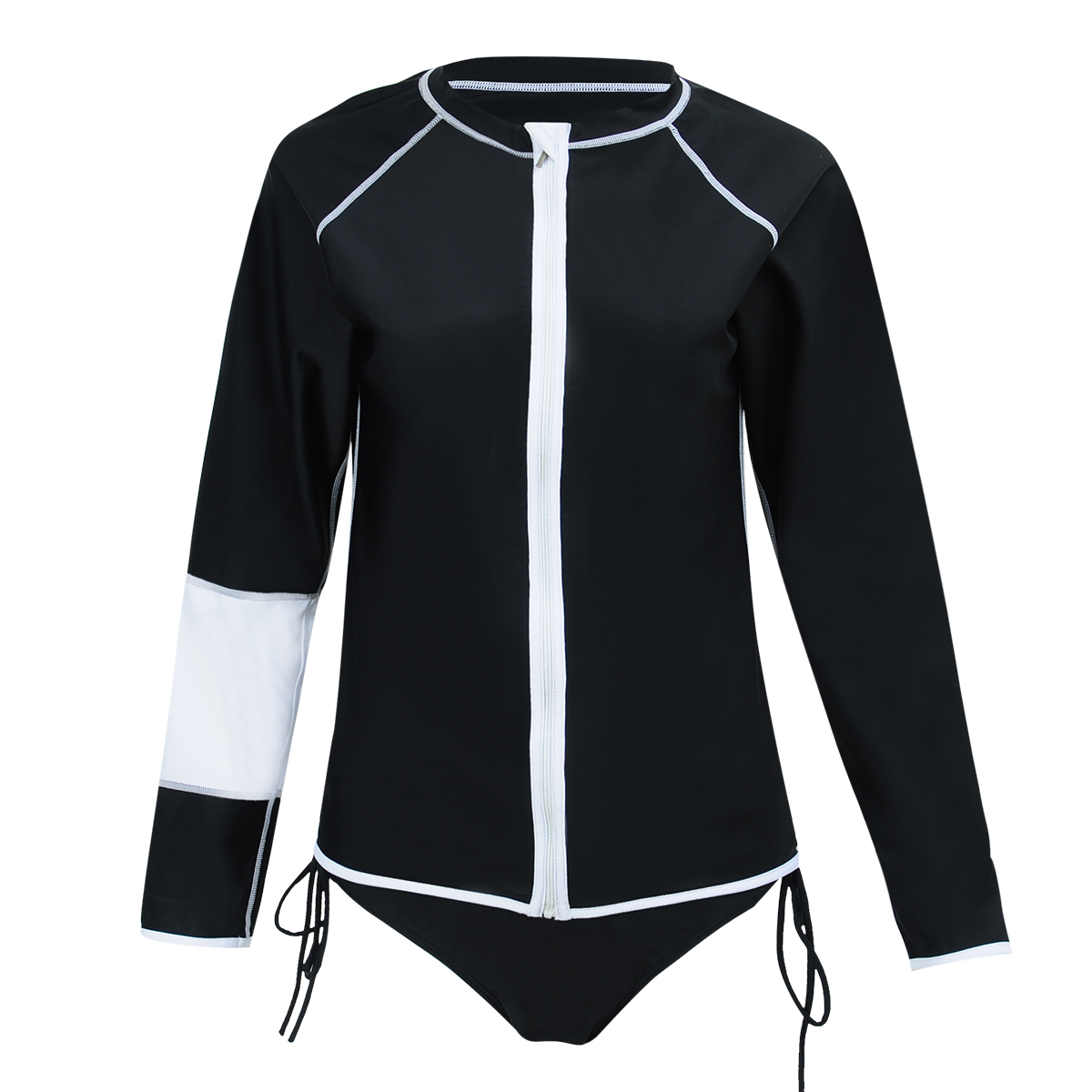 2017 new long sleeve professional bathing suit for women full figure