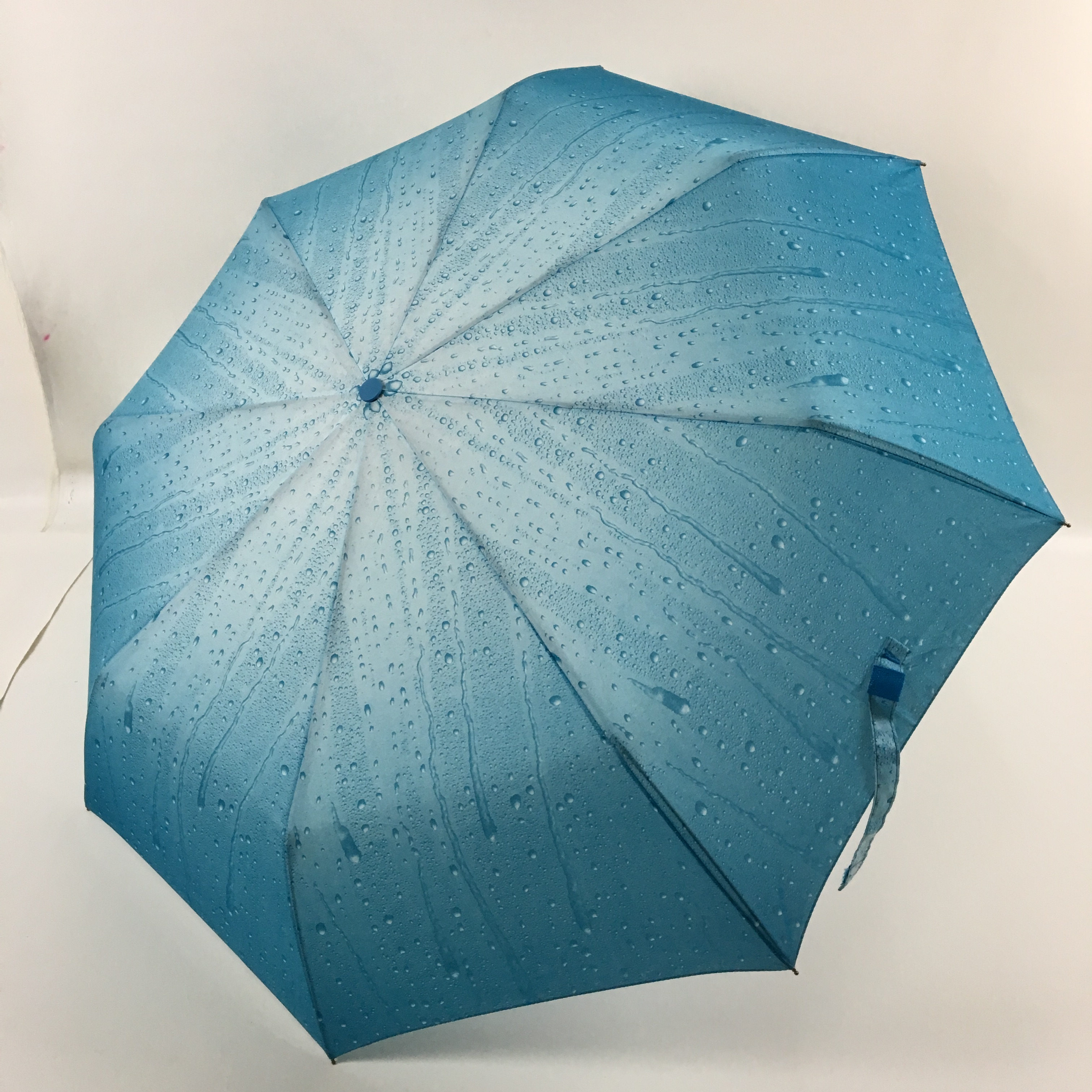 Fully automatic fashionable umbrella with raindrop patterns details Picture