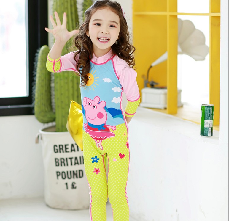 Cartoon girls' swimsuit baby swimsuit