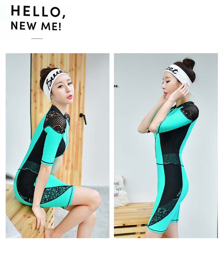Stylish one-piece wetsuit adult wetsuit sunscreen jellyfish suit Specification drawing
