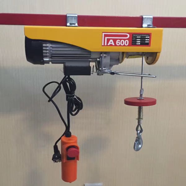 Yiwu Haohuo micro electric hoist 220V small crane PA600 model with brake