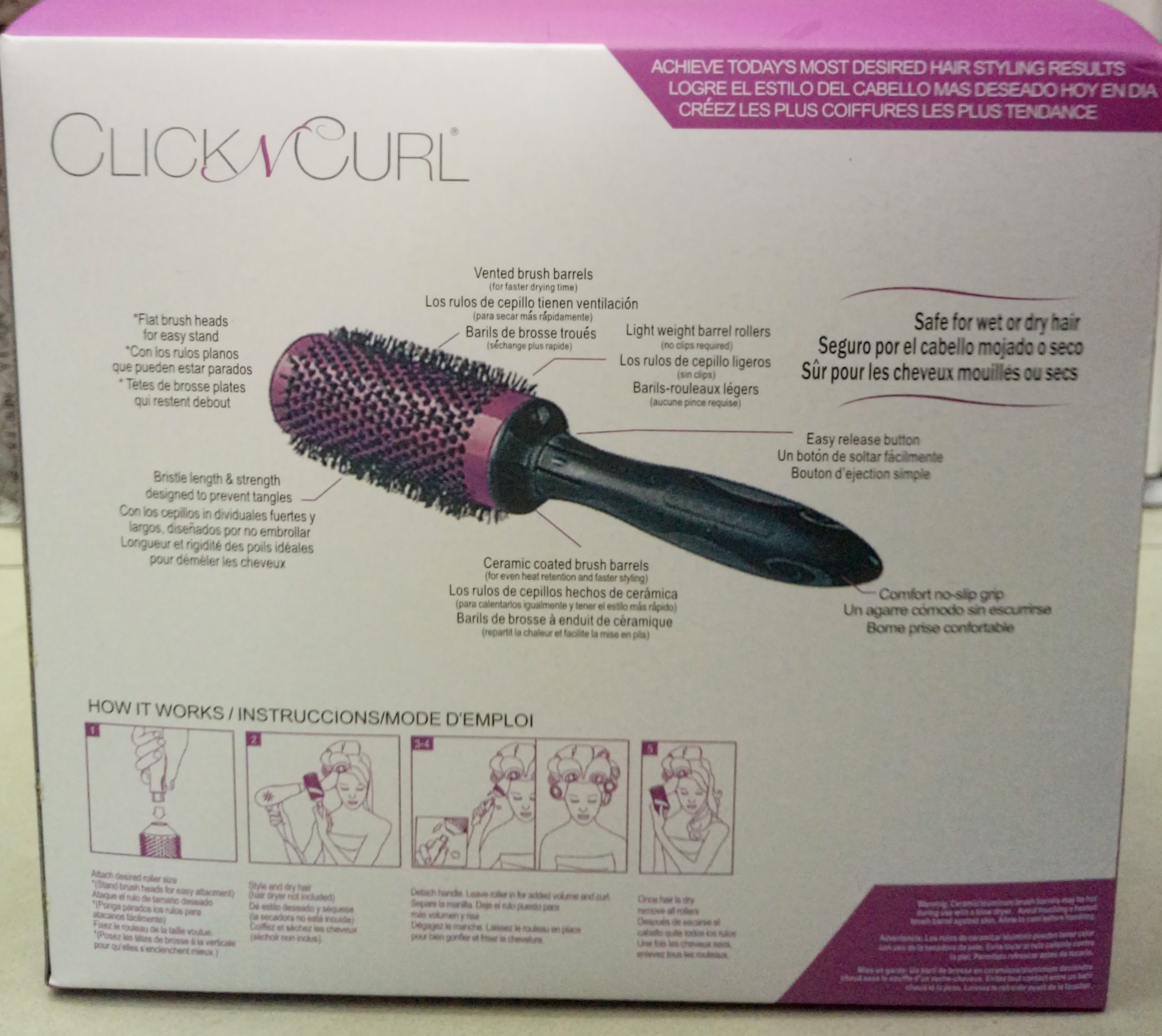 精品气囊梳 S型按摩头部防静电大板宽齿塑料梳子7件套产品图