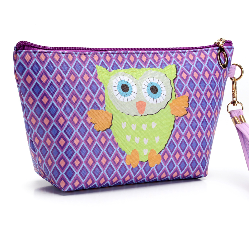 Cross-border best-selling handbags: Owl cosmetic bags, cosmetic bags, toiletry bags, clutch bags, customized logos details Picture