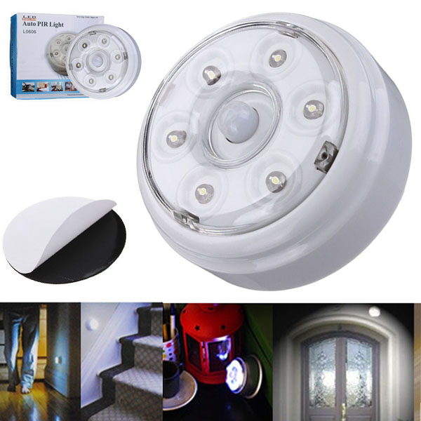 0606 Butterfly Lamp 6LED Multi-functional Infrared Sensor Night Light