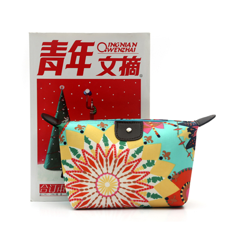 Korean velvet dumplings, nylon cosmetic bags, cosmetic bags, toiletry bags, clutch bags, promotional gifts for beauty stores, cosmetic bags Specification image