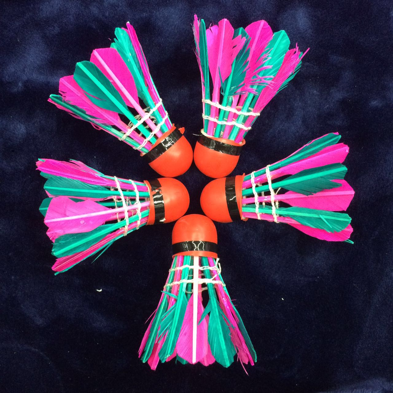 Factory direct sales and wholesale of red-headed badminton balls, duck feather foam head balls and training badminton balls Specification image