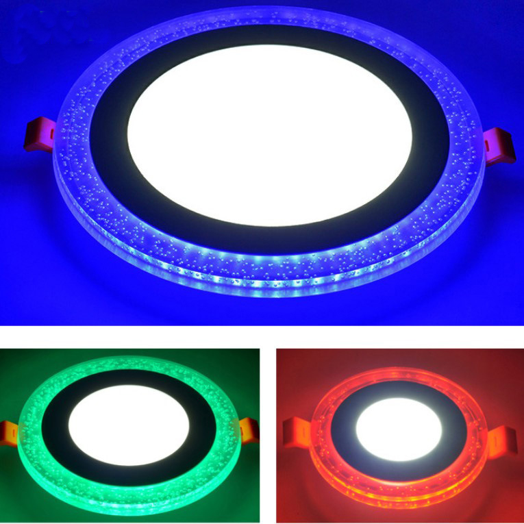Dark mounted LED bubble two-color panel light LED segment panel light