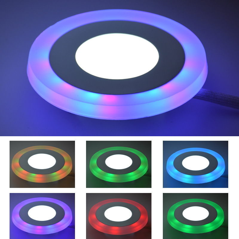 LED ultra-thin remote dimmer panel lamp RGB