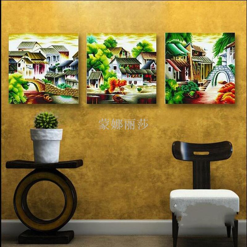 精准印花十字/客厅最新挂画产品图