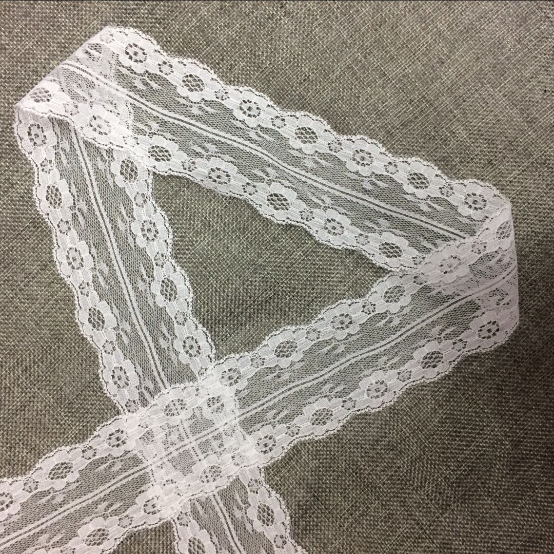 Direct sales of polyester non-elastic lace trim from the manufacturer, with stock available for supply details Picture