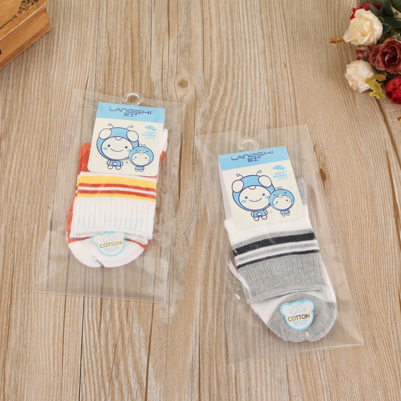 Langshi Comfortable and breathable combed cotton children's socks, fashionable and warm children's socks Specification image