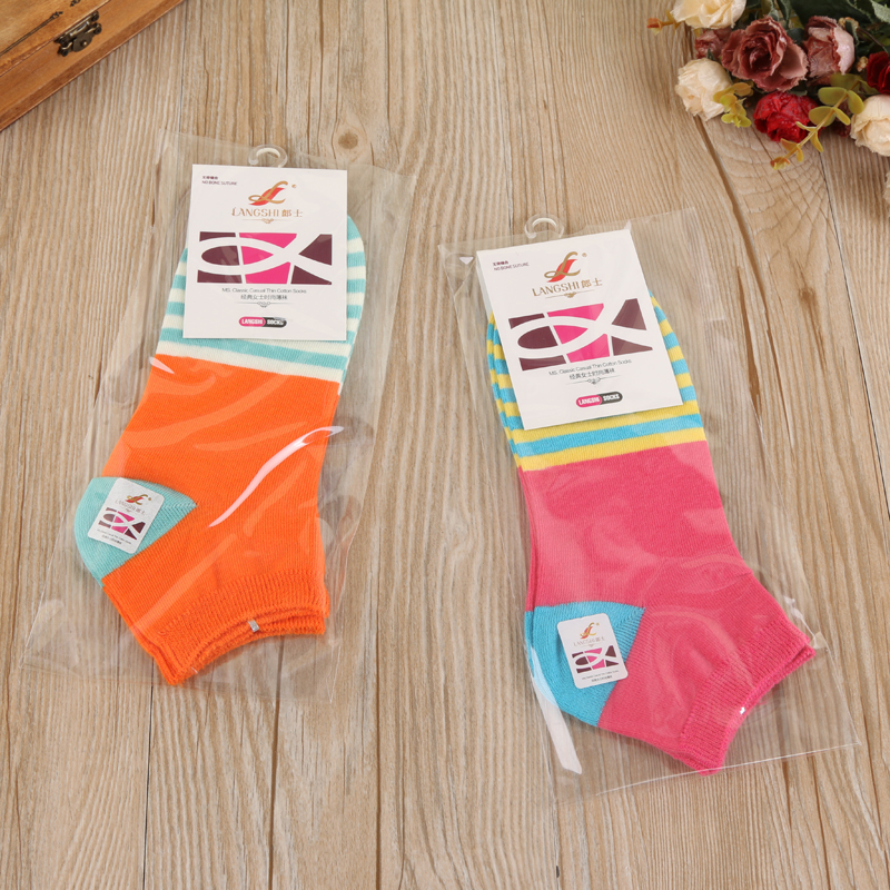Langshi classic women's fashion cotton socks, thin socks and comfortable short socks Application Scenario