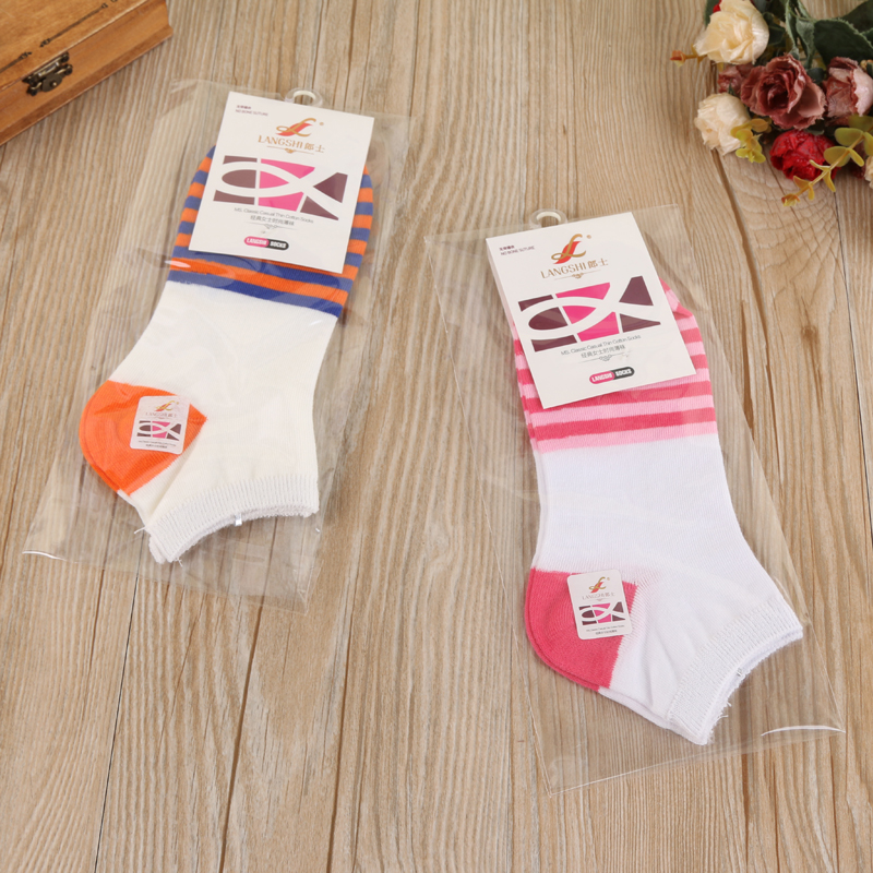 Langshi classic women's fashion cotton socks, thin socks and comfortable short socks Specification image