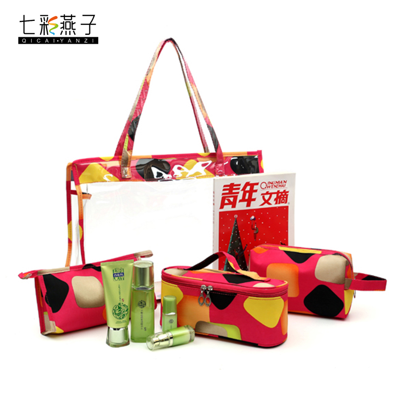 韩版四件套化妆包沙滩包外贸化妆包旅行旅游化妆包