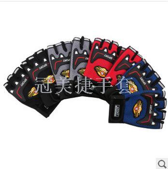 男士运动骑行吸汗手套防滑透气半指手套