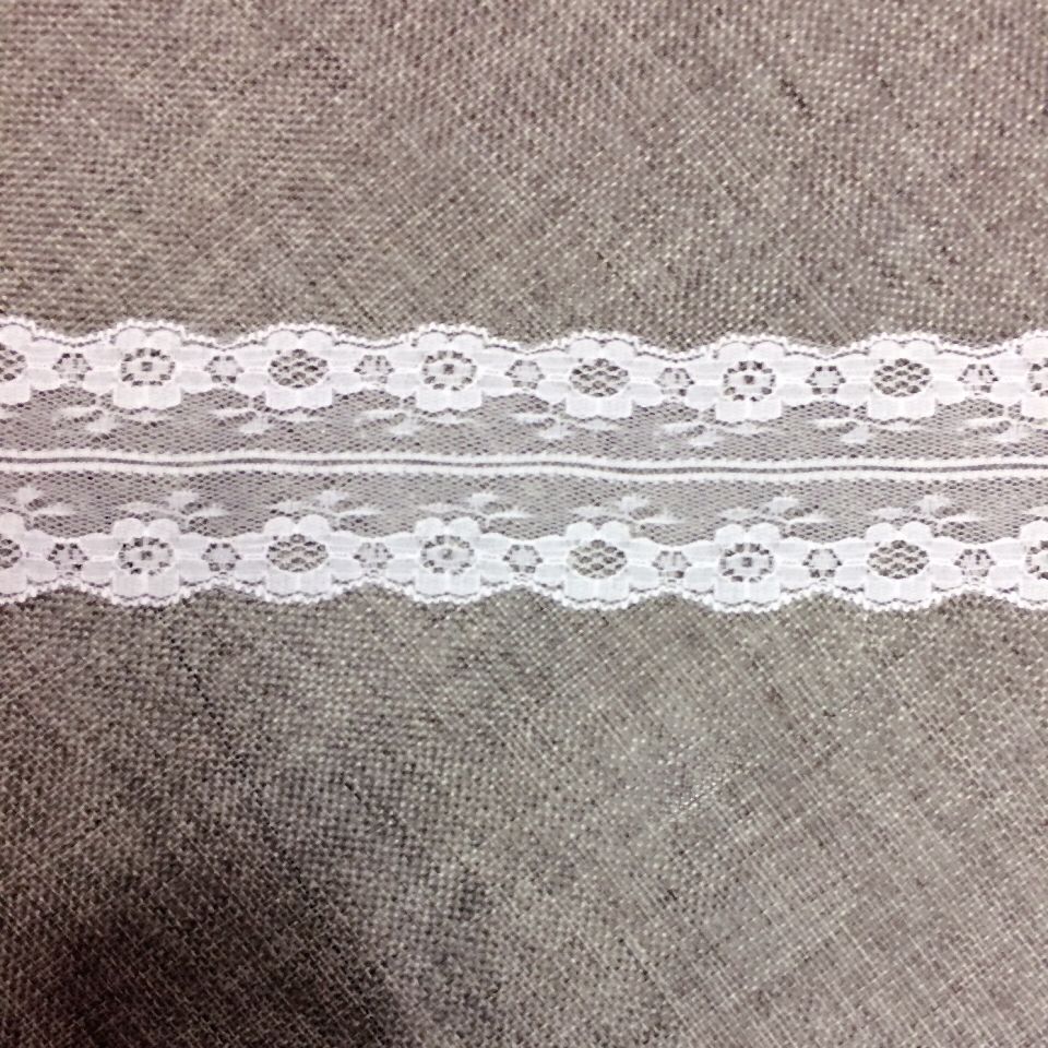 Direct sales of polyester non-elastic lace trim from the manufacturer, with stock available for supply Application Scenario