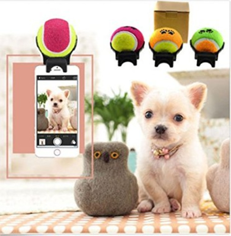 New creative dog self-timer Tennis self-timer New pet dog self-timer full figure