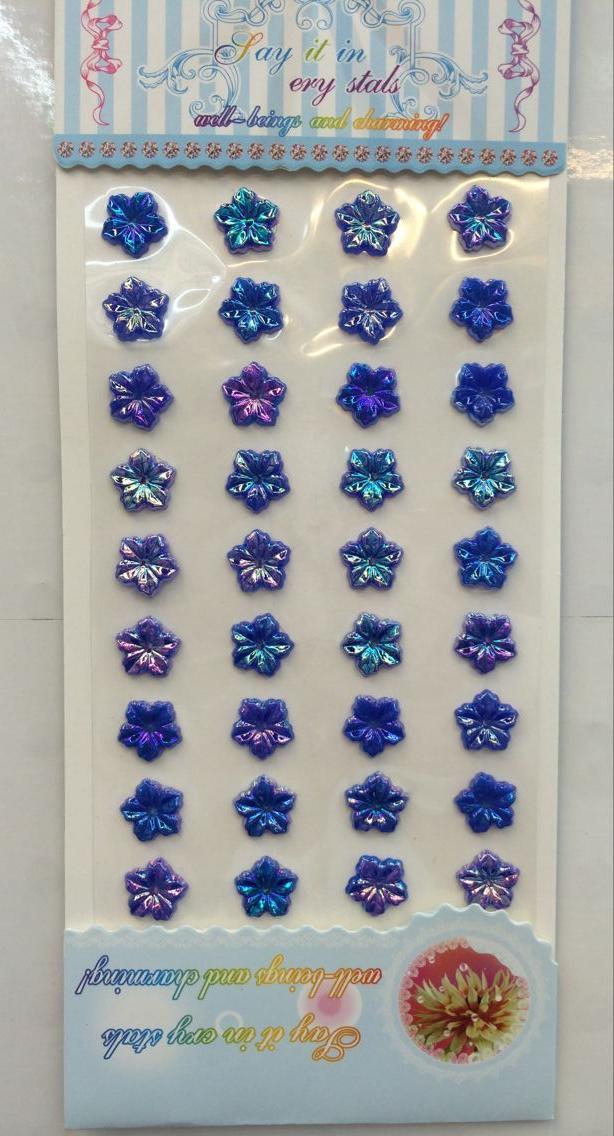 Jiamei Paper Products Creative Craft Stickers AB Rose Heart Style, Flower Heart butterfly, Sunflower Acrylic mobile phone decoration stickers, wholesale Application Scenario