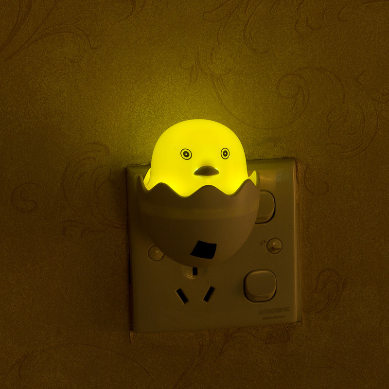 LED smart light control little Night Light Creative Gift Little yellow Duck energy saving plug-in night light full figure