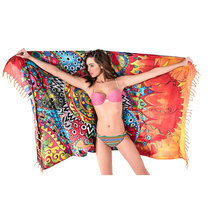 Wholesale thin rayon beach pad, beach wrap skirt, beach towel
