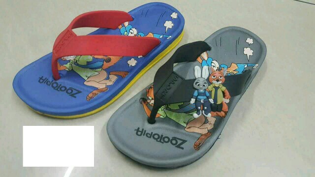 Zootopia children's flip-flops all kinds of animation can be done