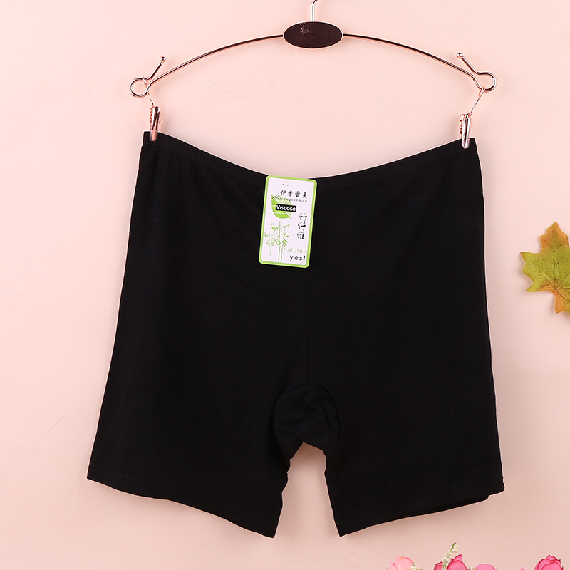 Cotton Panties High-Waisted Safety Pants Anti-Slip Women's Summer Slim Belly Plus-Size Five-Point Leggings details Picture