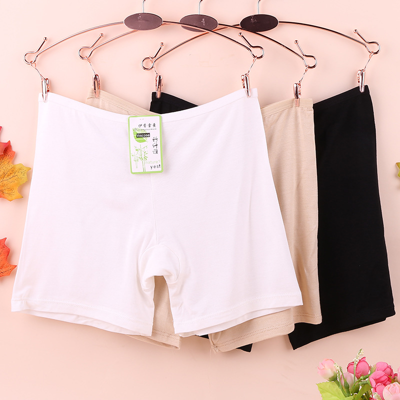 Cotton Panties High-Waisted Safety Pants Anti-Slip Women's Summer Slim Belly Plus-Size Five-Point Leggings Specification drawing