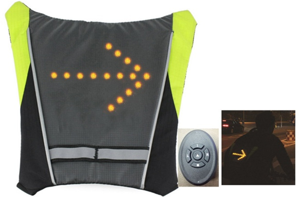 Bicycle light wireless remote control charging turn signal hanging board cycling backpack light, safety light, signal light
