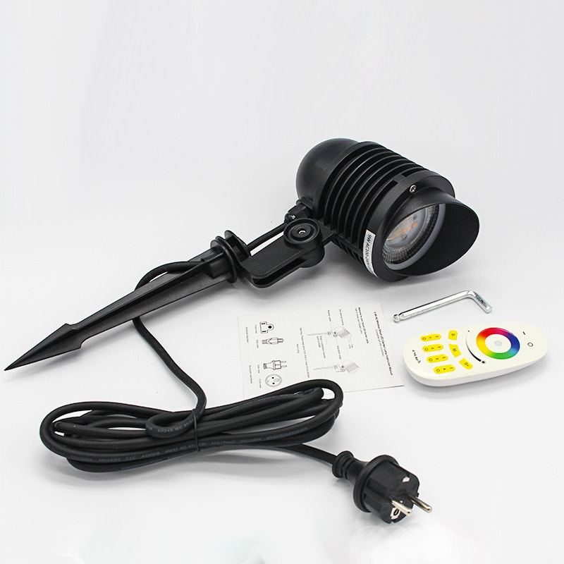 9W RGB underwater lights Lawn lights colorful remote control underwater lights colorful ground lights