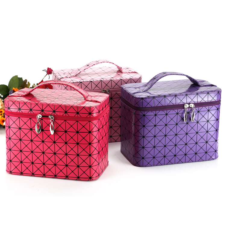 Miyake makeup Box three-piece set, storage box, hard shell makeup bag details Picture