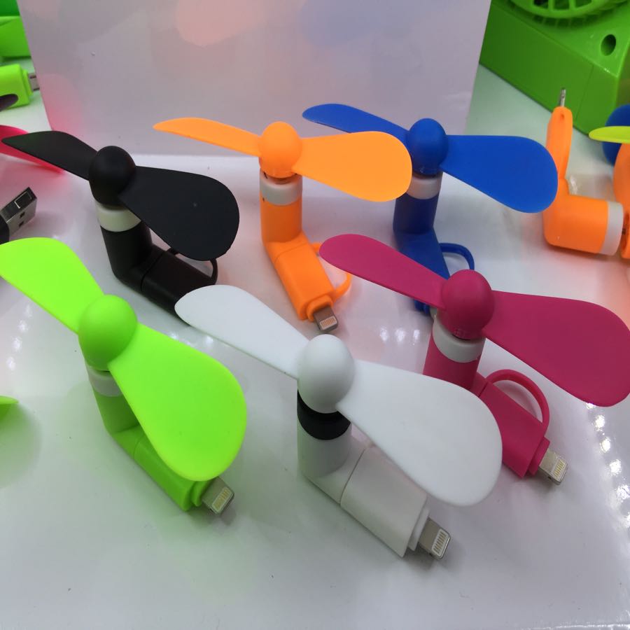 V8 to I5 two-in-one mobile fan