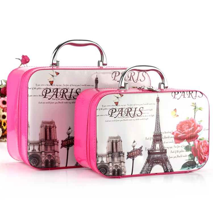 Wholesale European-style architectural pattern cosmetic boxes, storage boxes, two-piece sets, factory direct sales details Picture